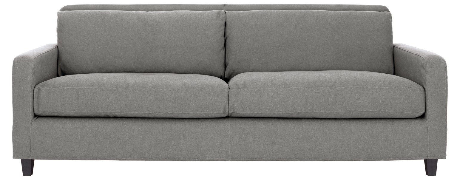 Habitat Chester 3 Seater Fabric Sofa - Grey