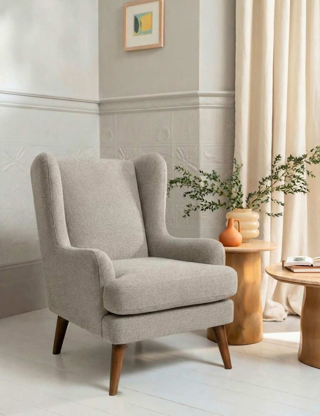 BARKER AND STONEHOUSE Sven Armchair Silver Grey