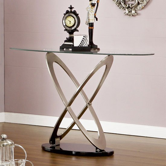 Sphere Glass Console Table