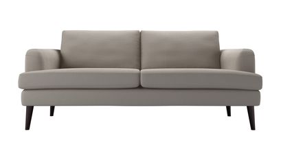 Reuben 3 Seat Sofa in Stone Brushed Linen Cotton - sofa.com