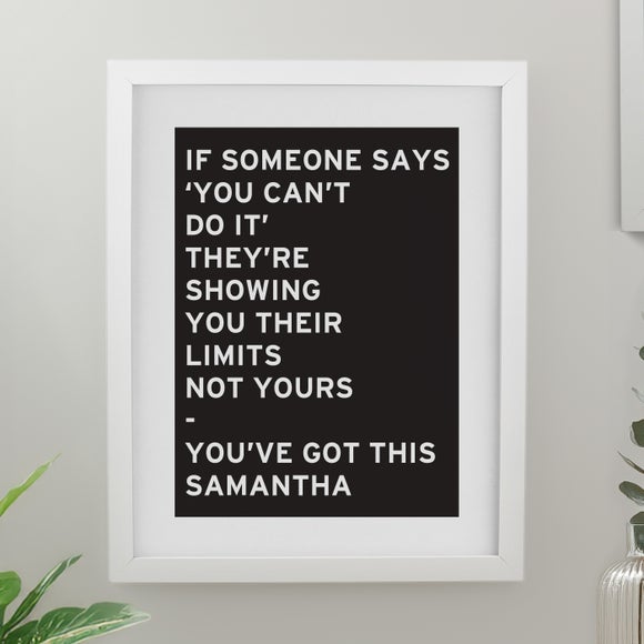 Personalised Typography Poster Frame