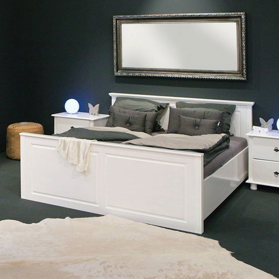 Danz FSC Wooden Double Bed In White