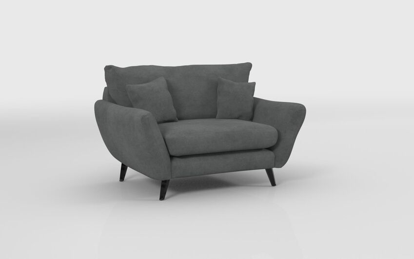 Grey Fabric Edale Snuggle Chair