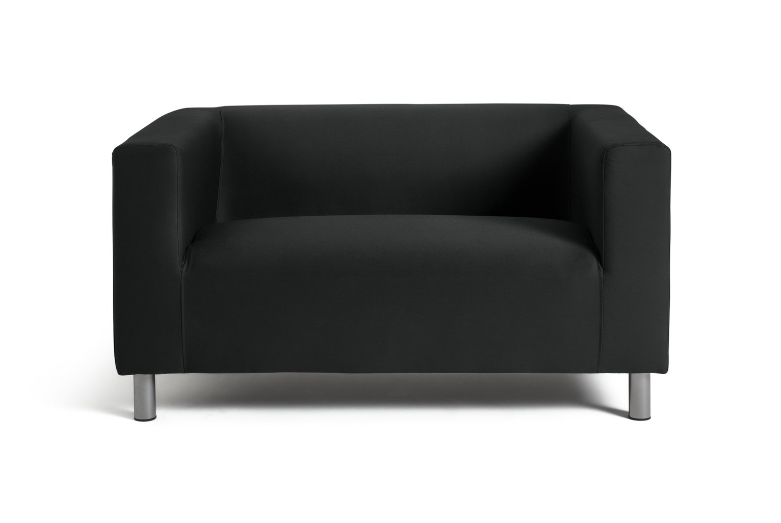 Argos Home Moda Compact 2 Seater Fabric Sofa - Black