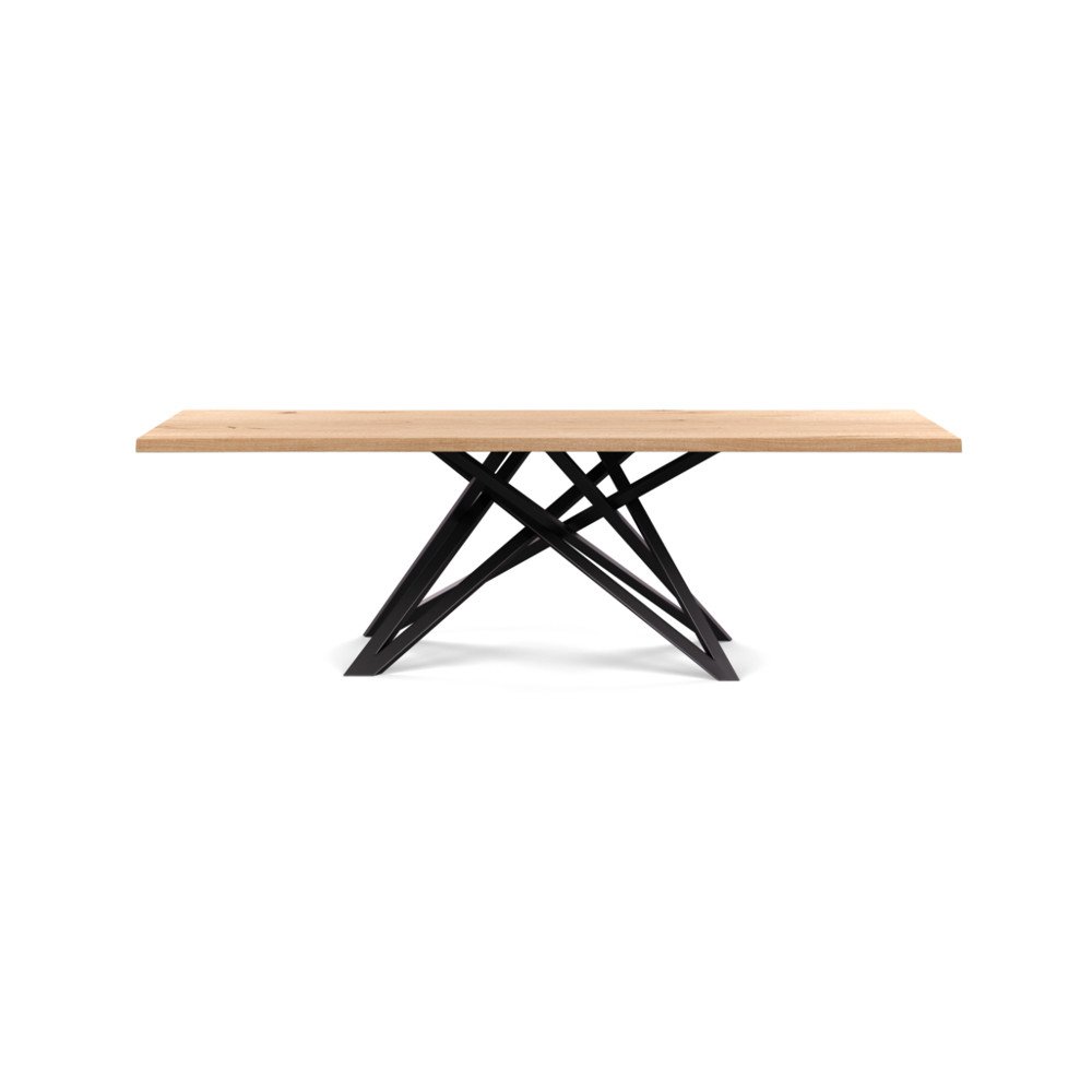 Heal's Vienna Dining Table 240x100cm Blonde Oiled Oak Natural Edge Not Filled
