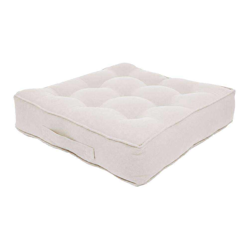 Harbour Housewares Square Armchair Booster Cushion - 50 x 50cm in Cream
