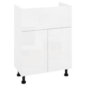 Wickes Broxwood Soft White Standard Depth Vanity Unit - 500mm