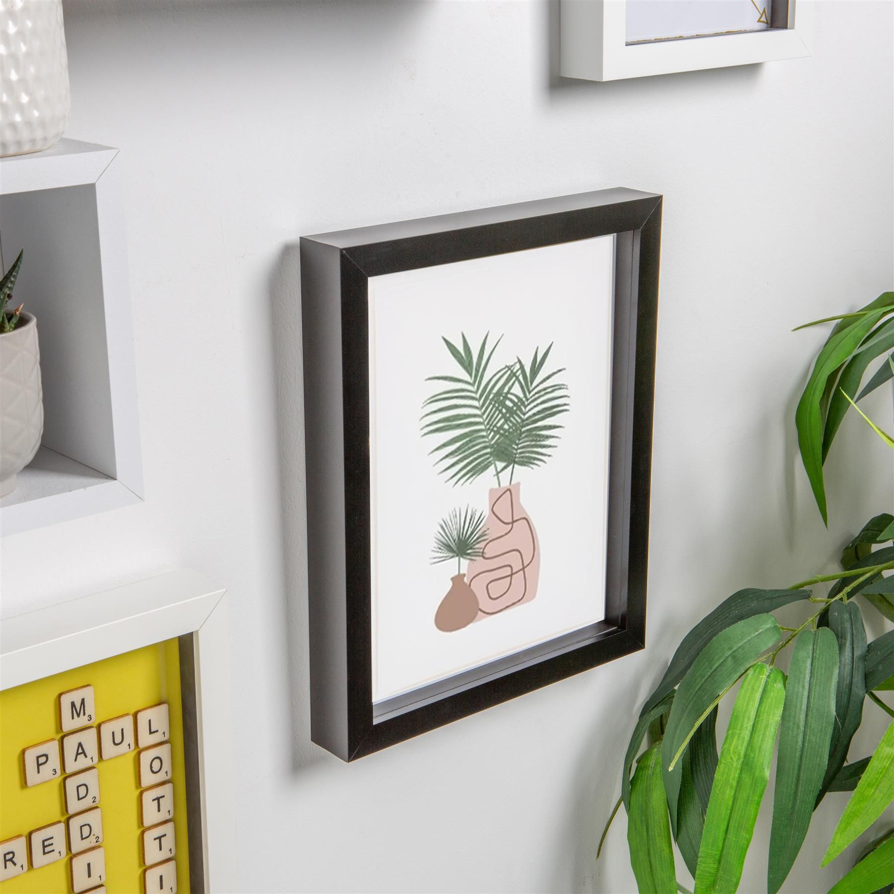 Nicola Spring 3D Box Photo Frame - 8 x 10" in Black 6