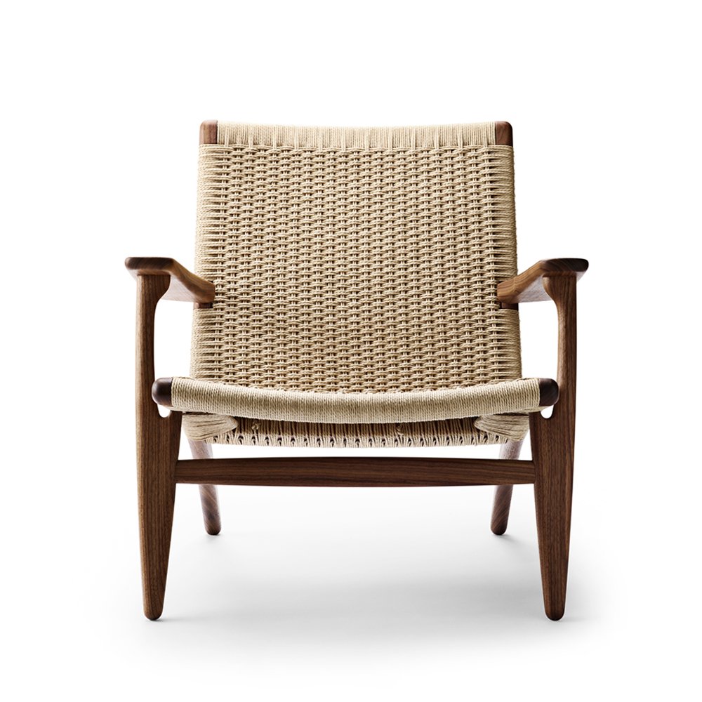 Carl Hansen & Søn CH25 armchair Walnut oil / Natural cord