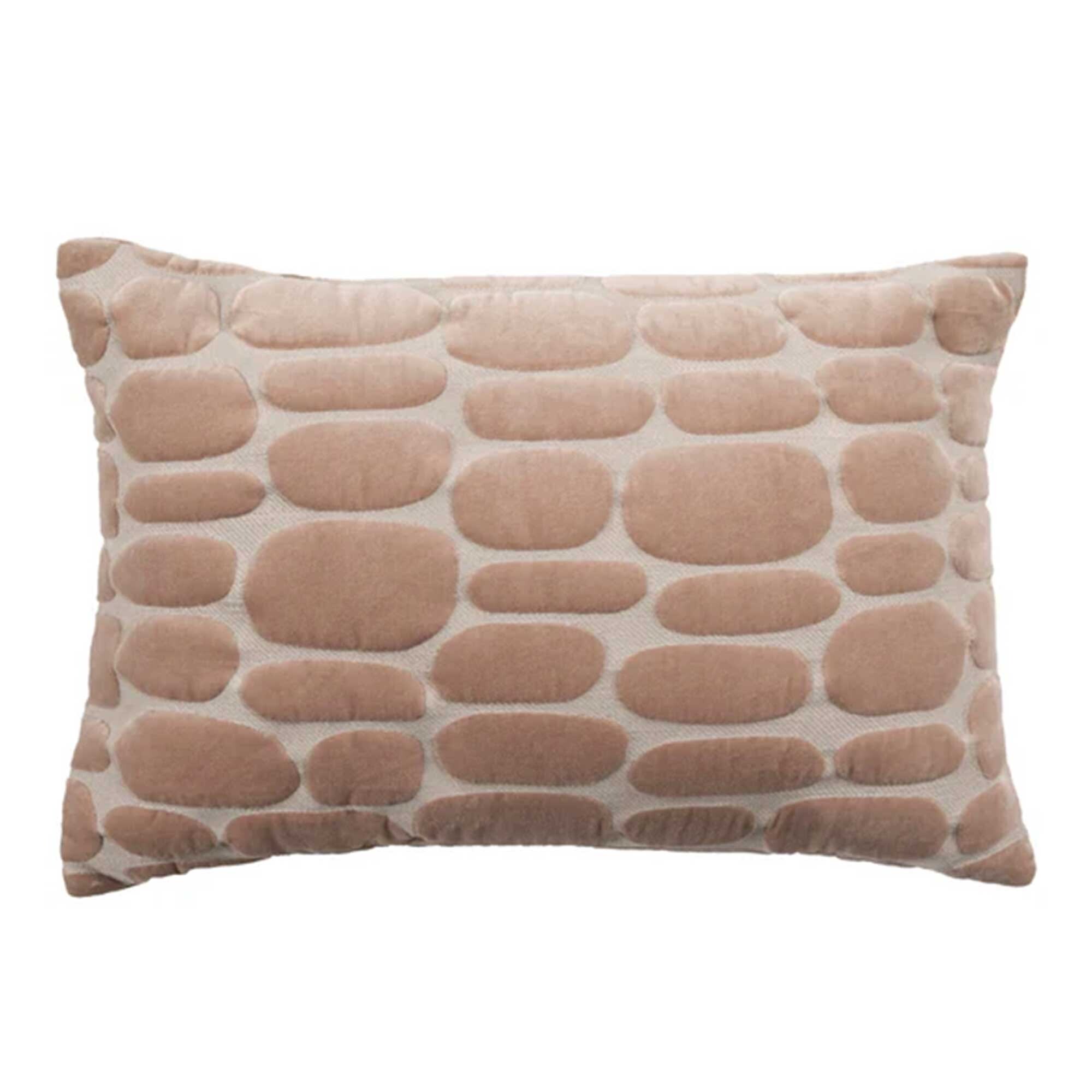 Pink Pebble Cushion, Square Polyester | Barker & Stonehouse