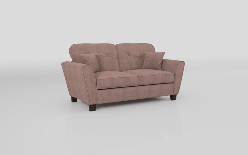 Pink Fabric Paisley 2 Seater Sofa