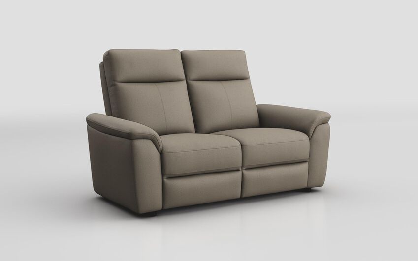 Brown Fabric Badia 2 Seater Sofa