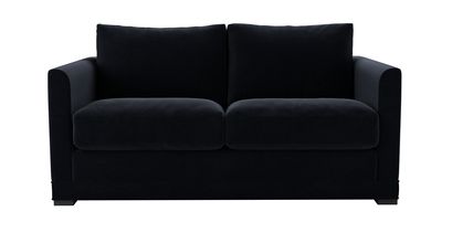 Aissa 2 Seat Sofabed in Pitch Smart Cotton - sofa.com