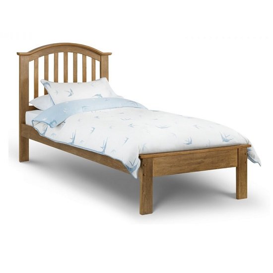 Brashear Wooden Single Size Bed In Light Oak Effect Finish