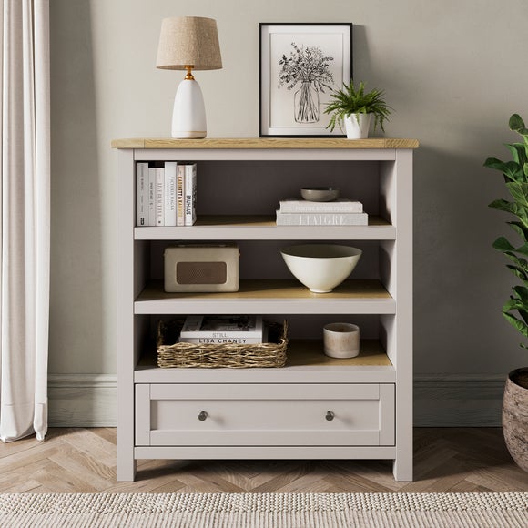 Olney Low Bookcase, Stone
