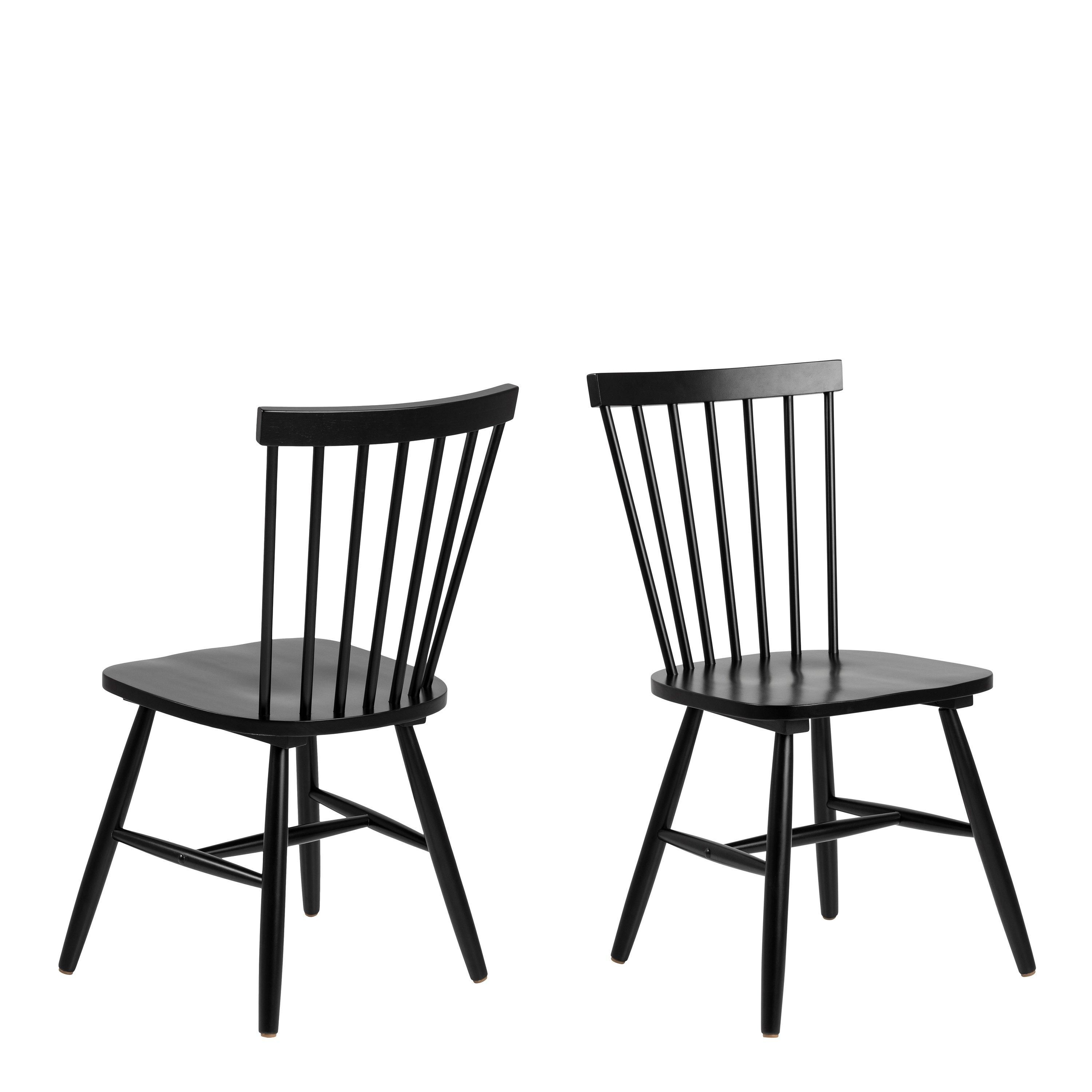 Furniture To Go Riano Dining Chairs in Black Set of 2