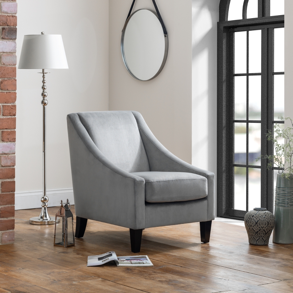 Maison Grey Fabric Armchair