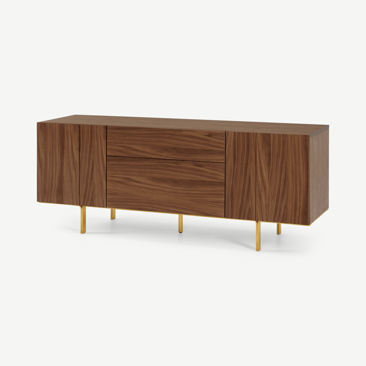 Keaton Sideboard, Walnut & Brass