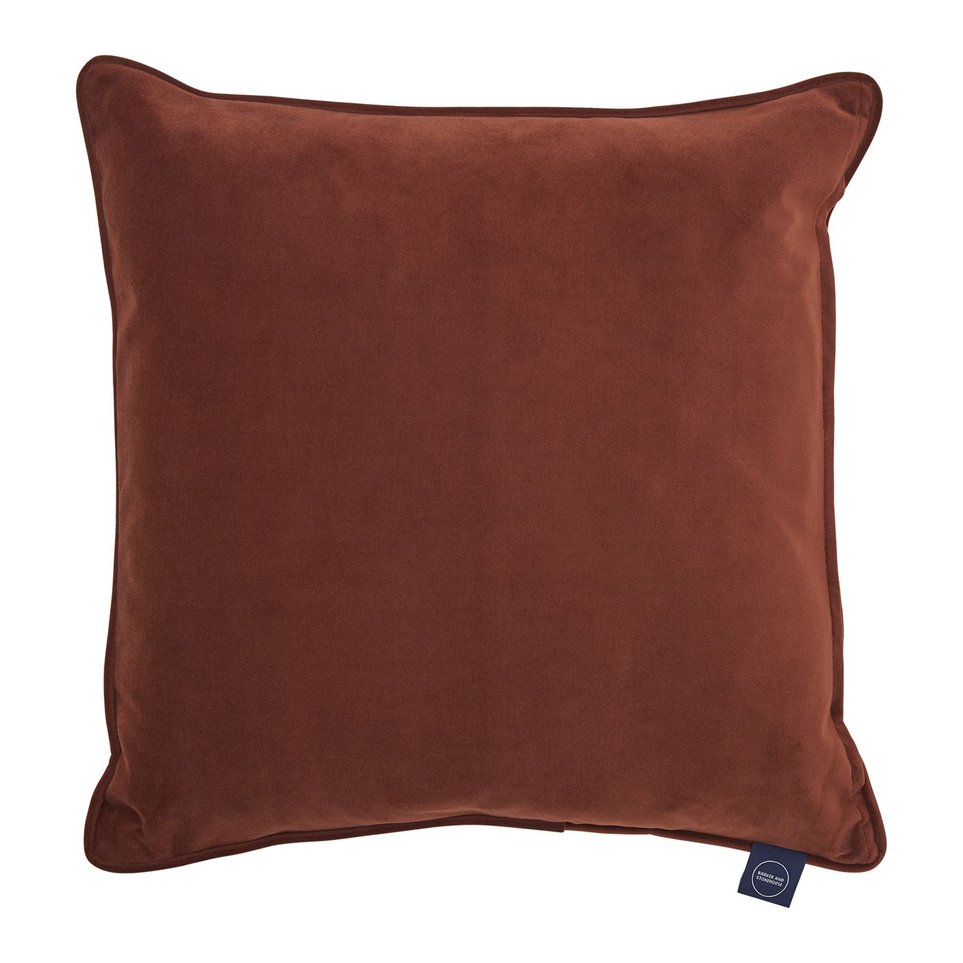 Plush Velvet Cushion, Terracotta