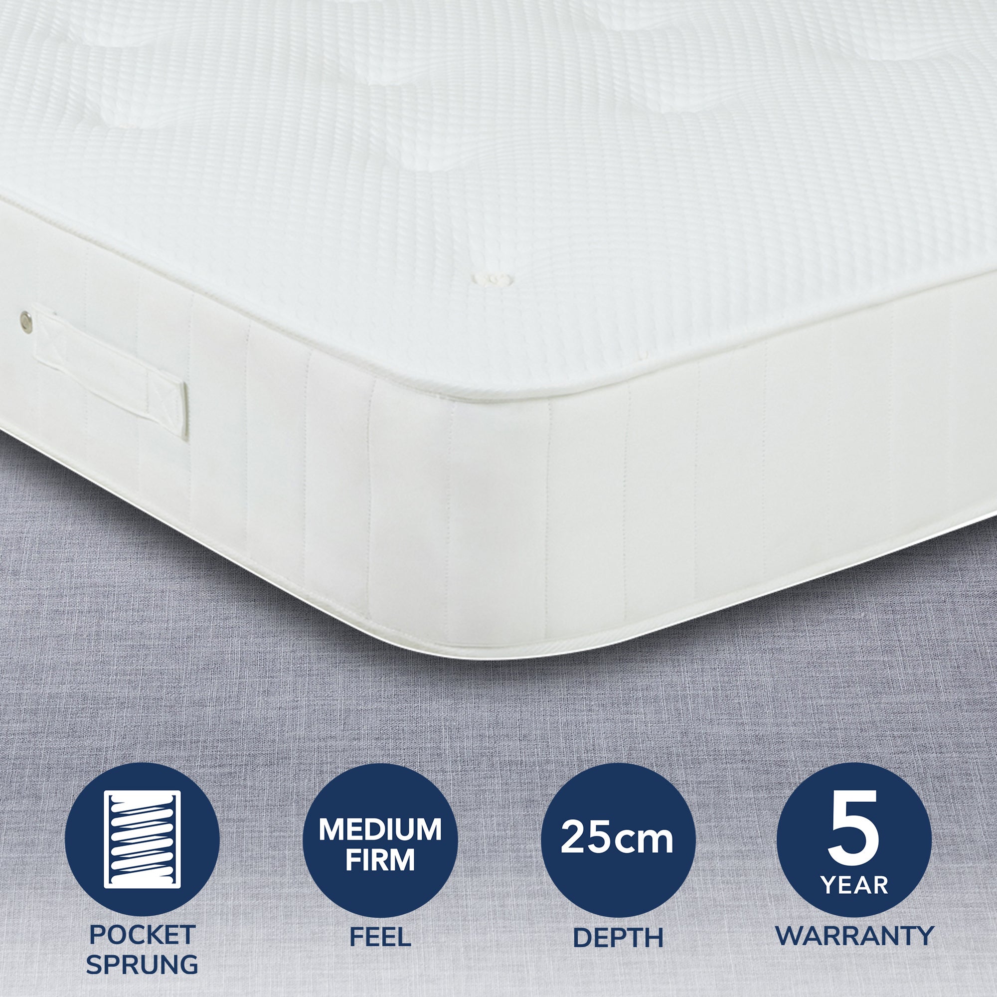 Fogarty Medium Eco Orthopedic 2000 Pocket Mattress White