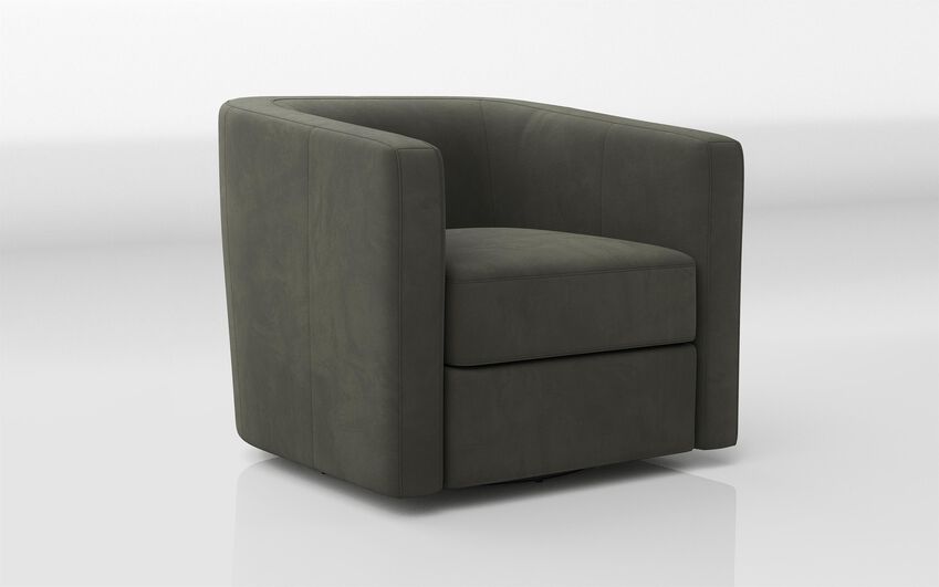 Green Fabric Patrica Swivel Chair