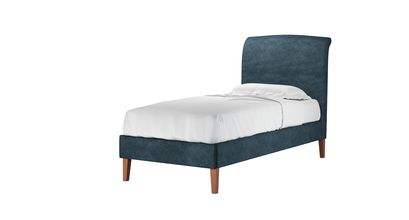 Thea Single Bed in Kingfisher Soft Chenille - sofa.com