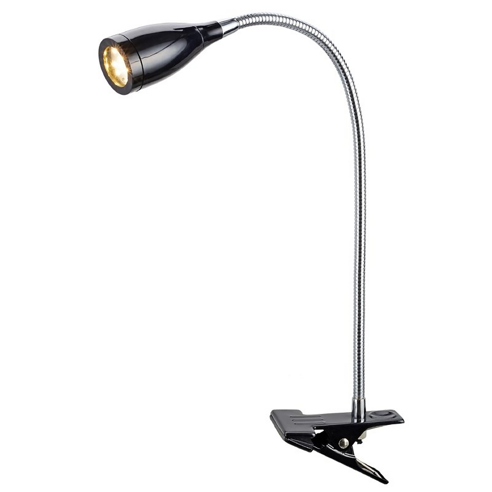 LED Clip-On Lamp - Black