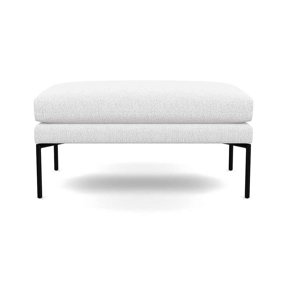 Heal's Matera Large Ottoman Loop Boucle Polar Black Feet