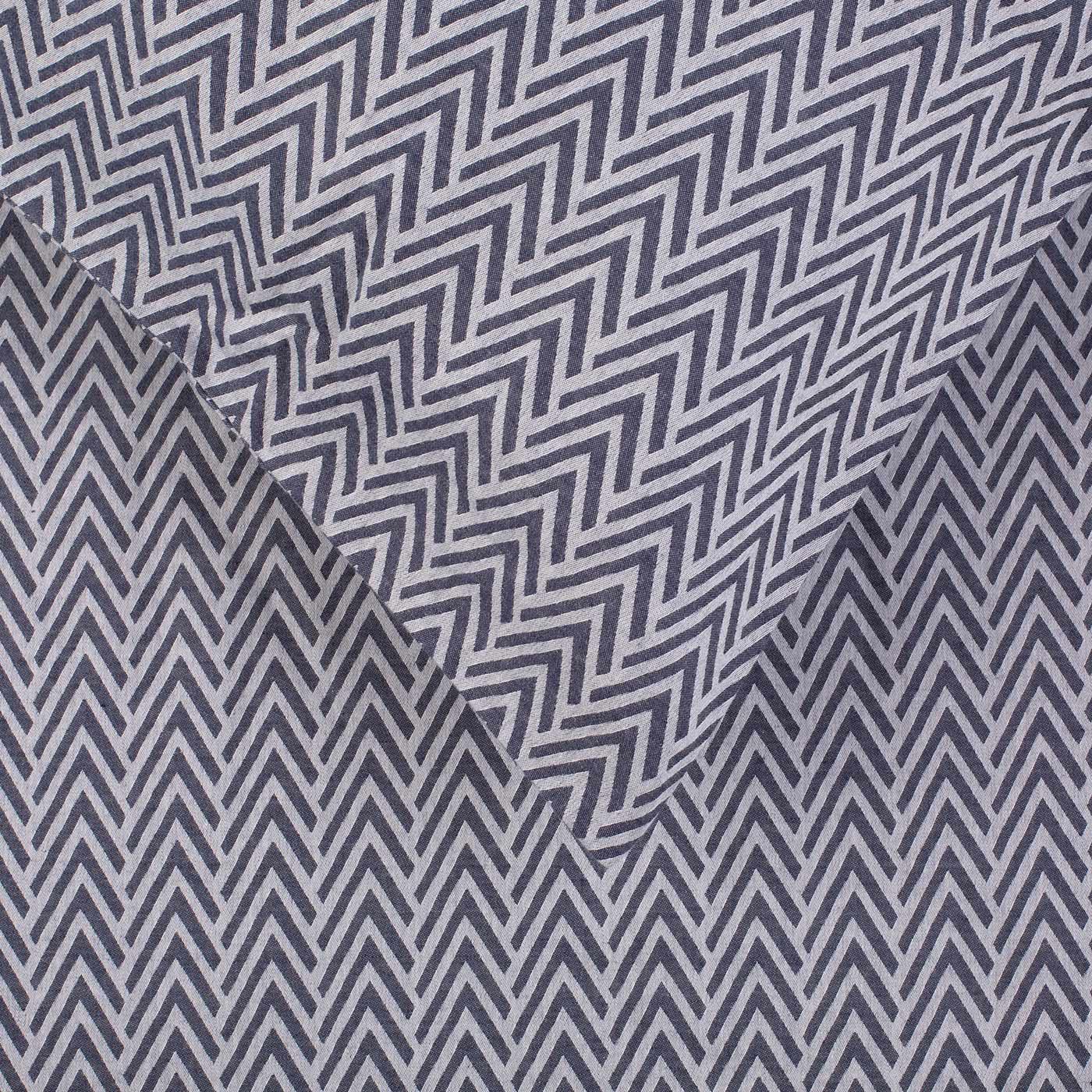 Heal's Herringbone Navy Single Duvet Cover