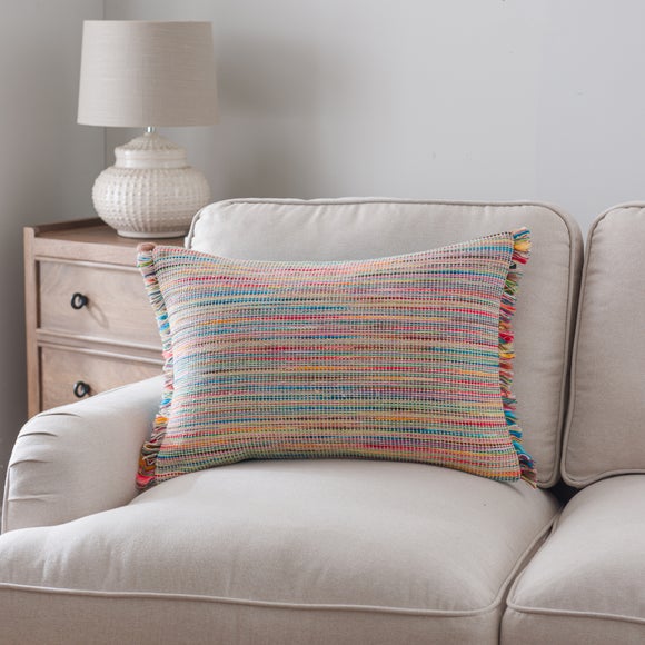 Ava Fringe Cotton Rectangle Cushion