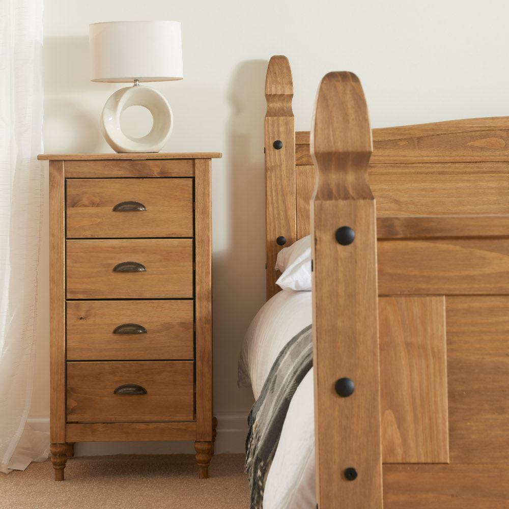 Pembroke Pine 4 Drawer Narrow Chest
