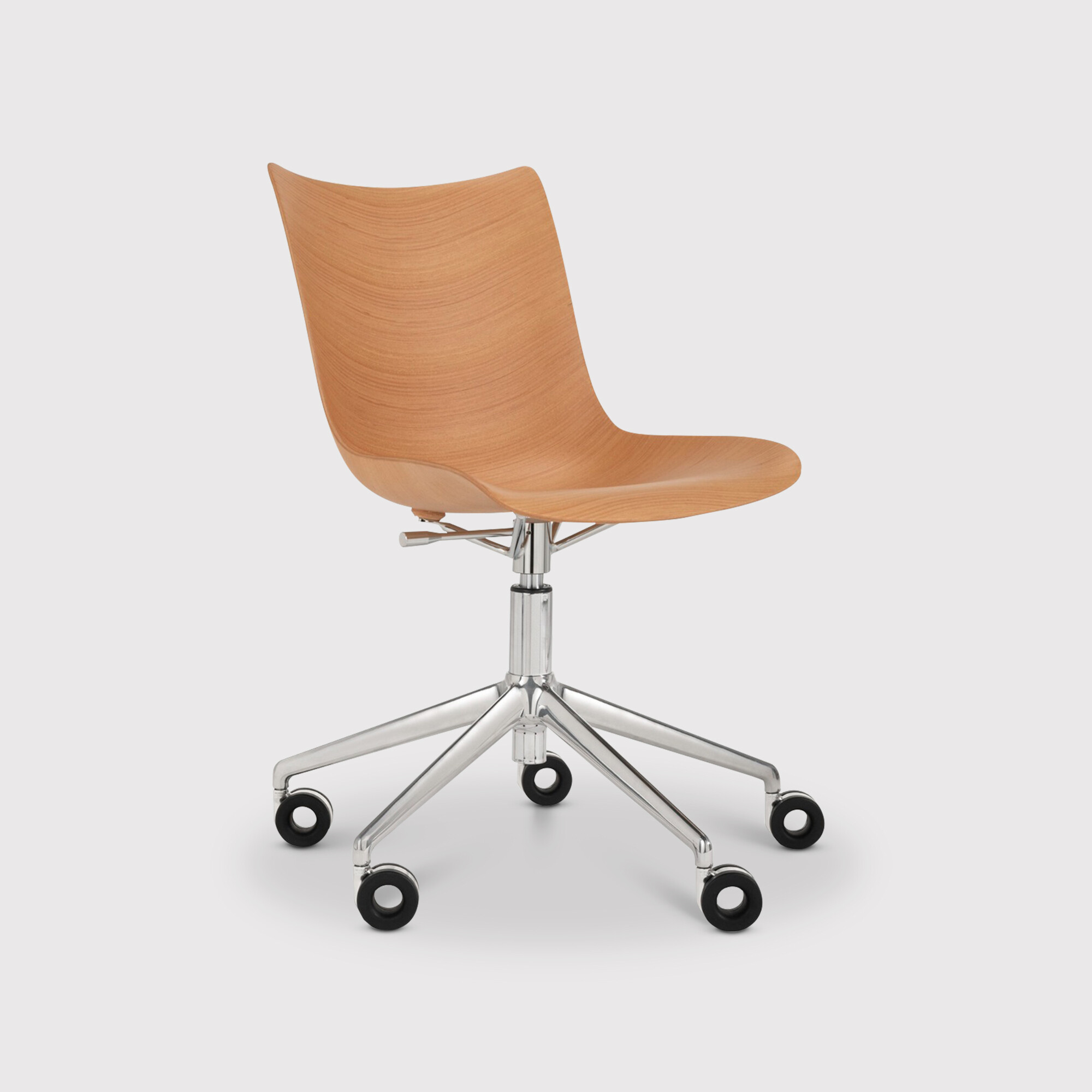Kartell P/Wood 2020 Office Chair, Neutral | Barker & Stonehouse