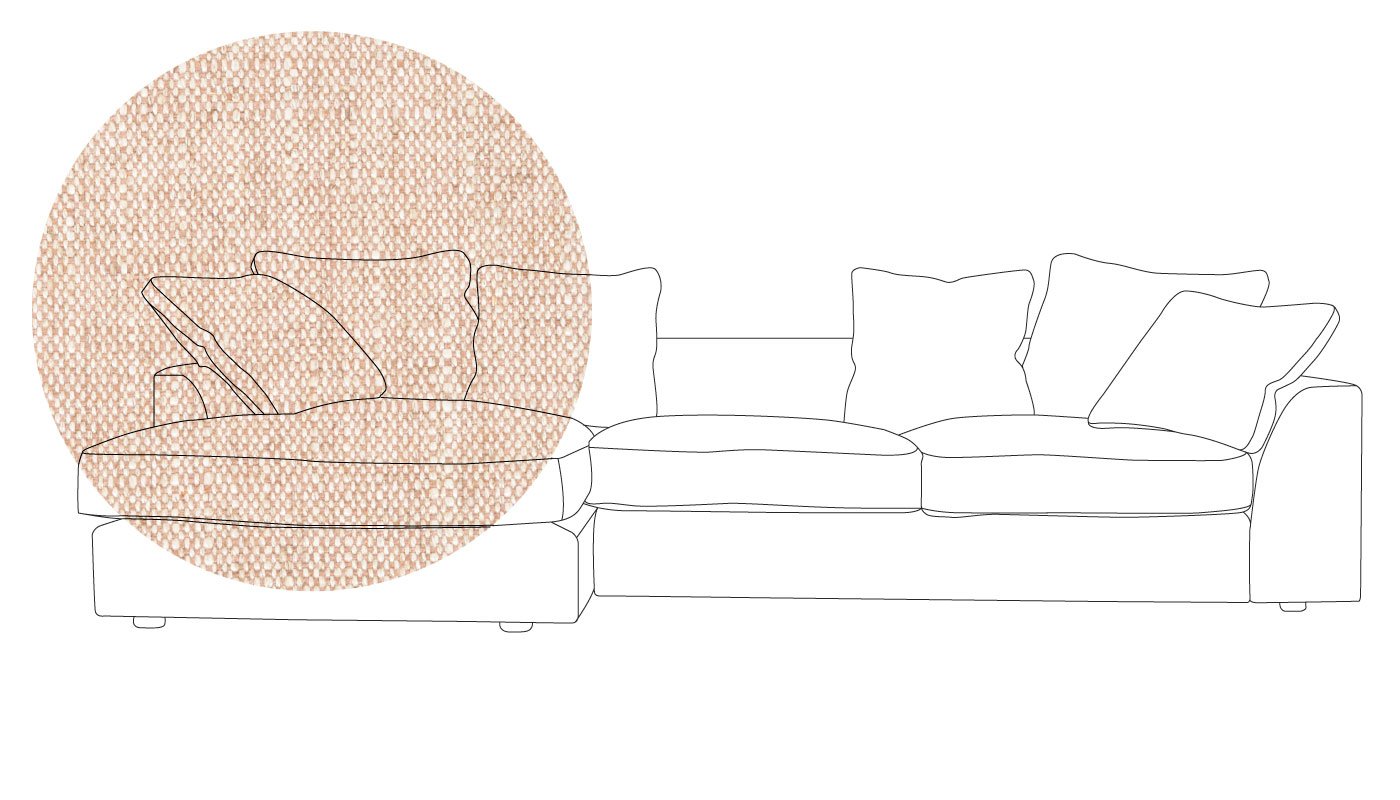 Heal's Cumulus Right Hand Facing Corner Sofa In Broad