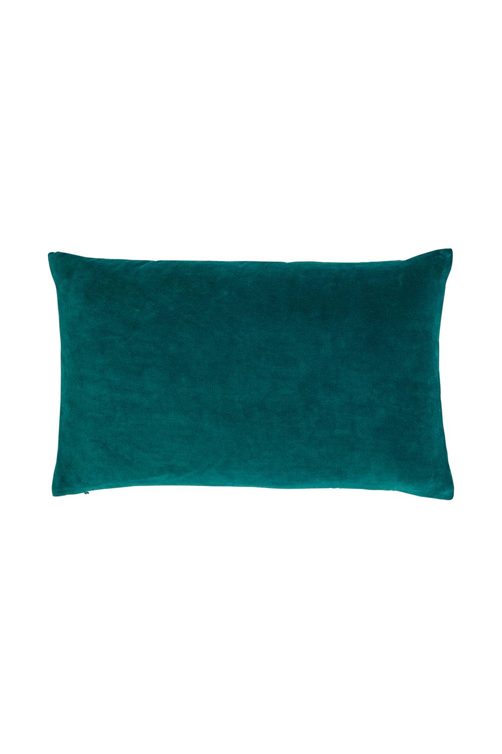 CHRISTY Luxury Filled Velvet 'Jaipur' Rectangle Cushions in Blue