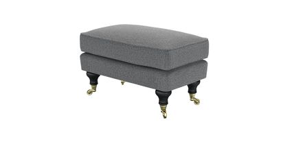 Bluebell Small Rectangular Footstool in Harbour Grey Whitstable - sofa.com