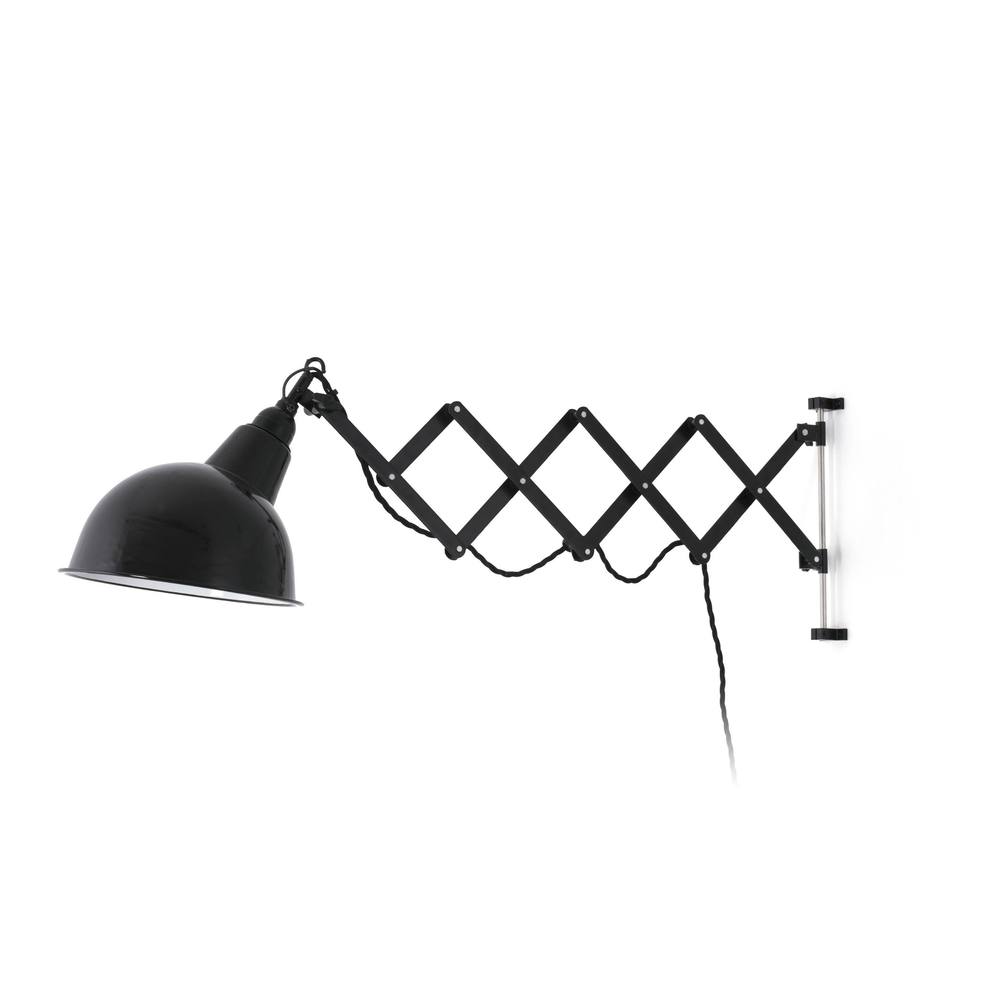 Netlighting Ras 1 Light Indoor Extendable Wall Light Black E27