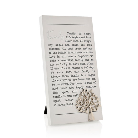 Family Moments Plaque
