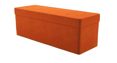Buttons Blanket Box in Paprika Smart Velvet - sofa.com