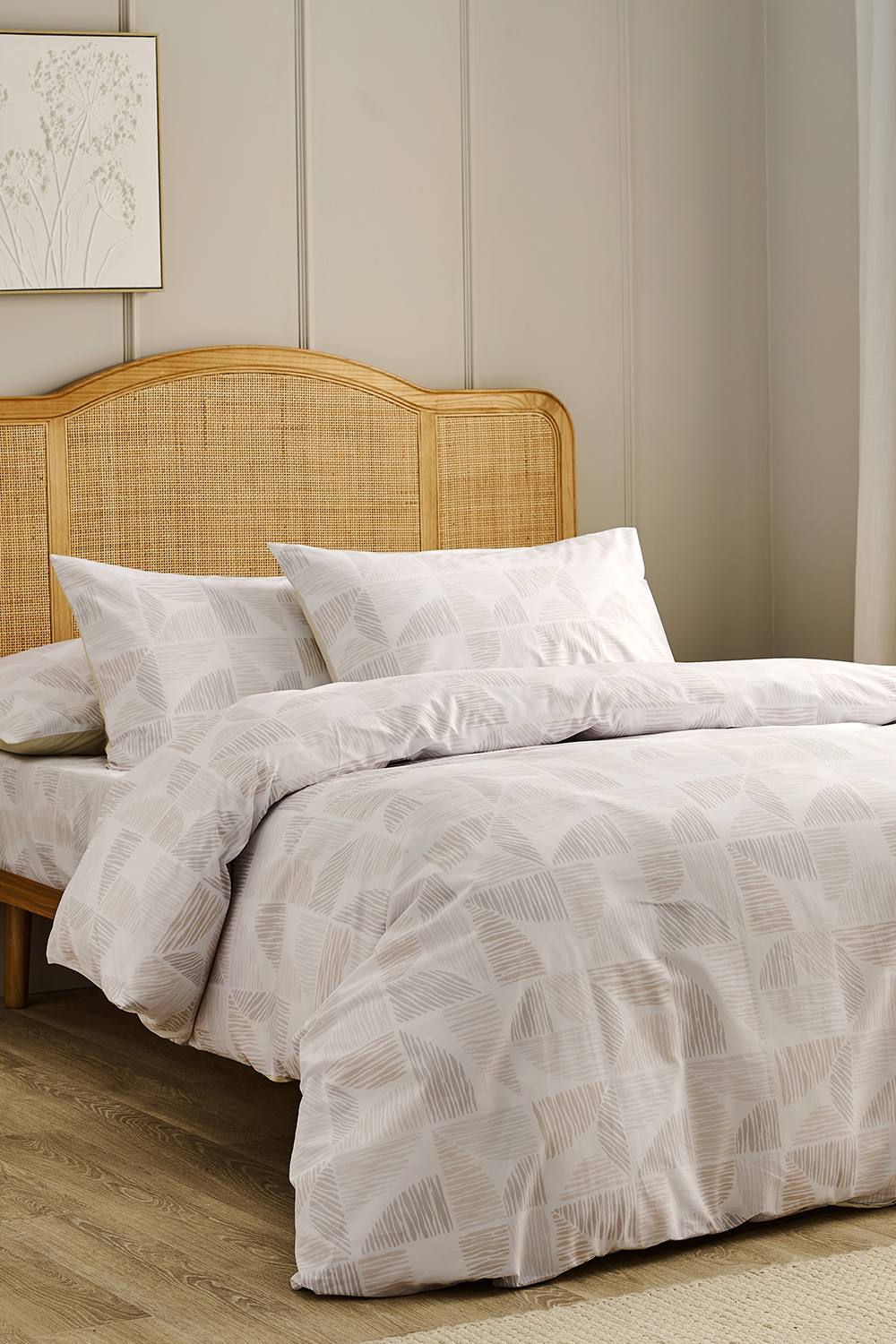CHRISTY 'Dune' Cotton Percale Duvet Cover Set in Beige