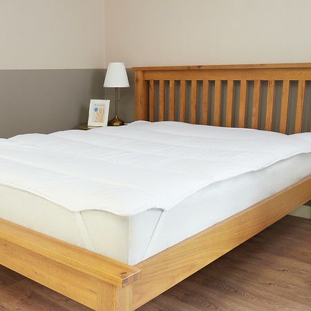 Early's of Witney 'Sateen Stripe' Mattress Topper in White