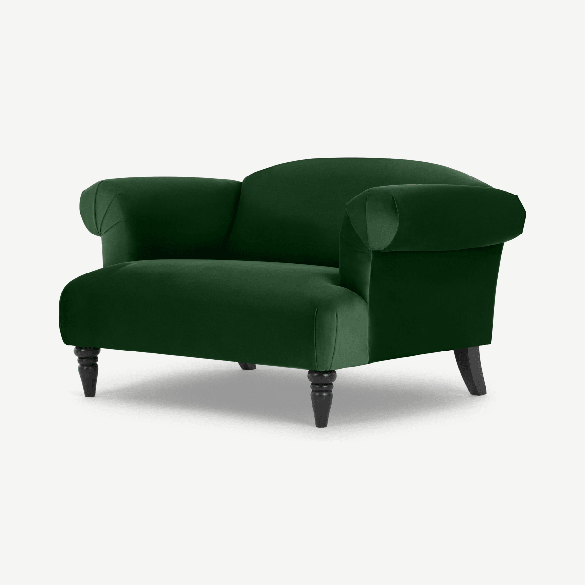 Claudia Loveseat, Forest Green Velvet