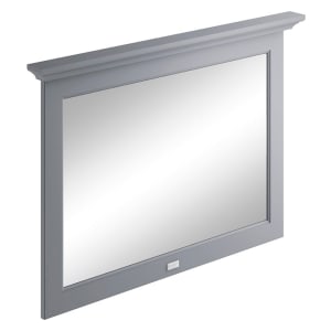 Bayswater Plummett Grey Flat Bathroom Mirror - 1000mm
