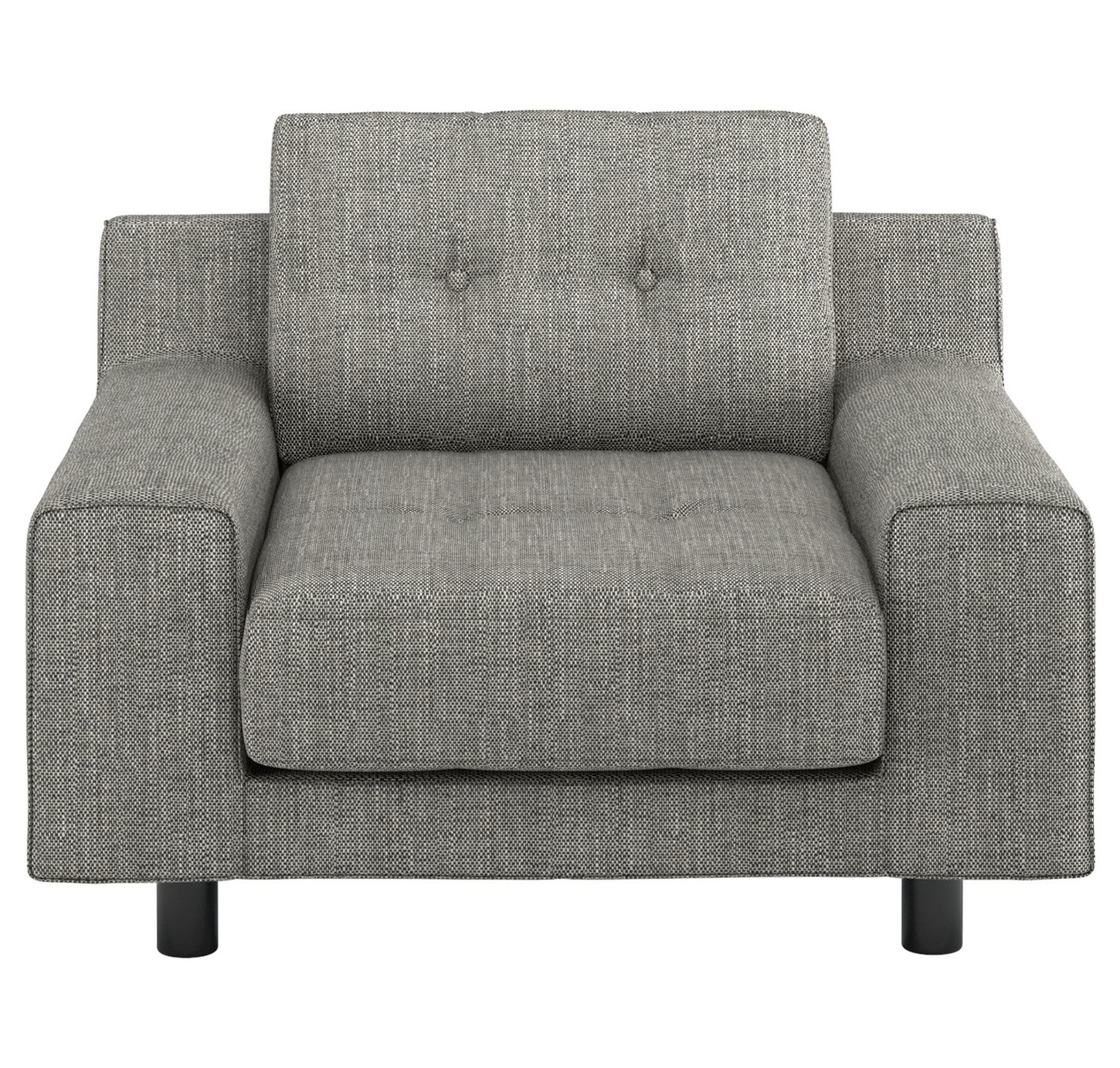 Habitat Hendricks Black And White Woven Fabric Armchair