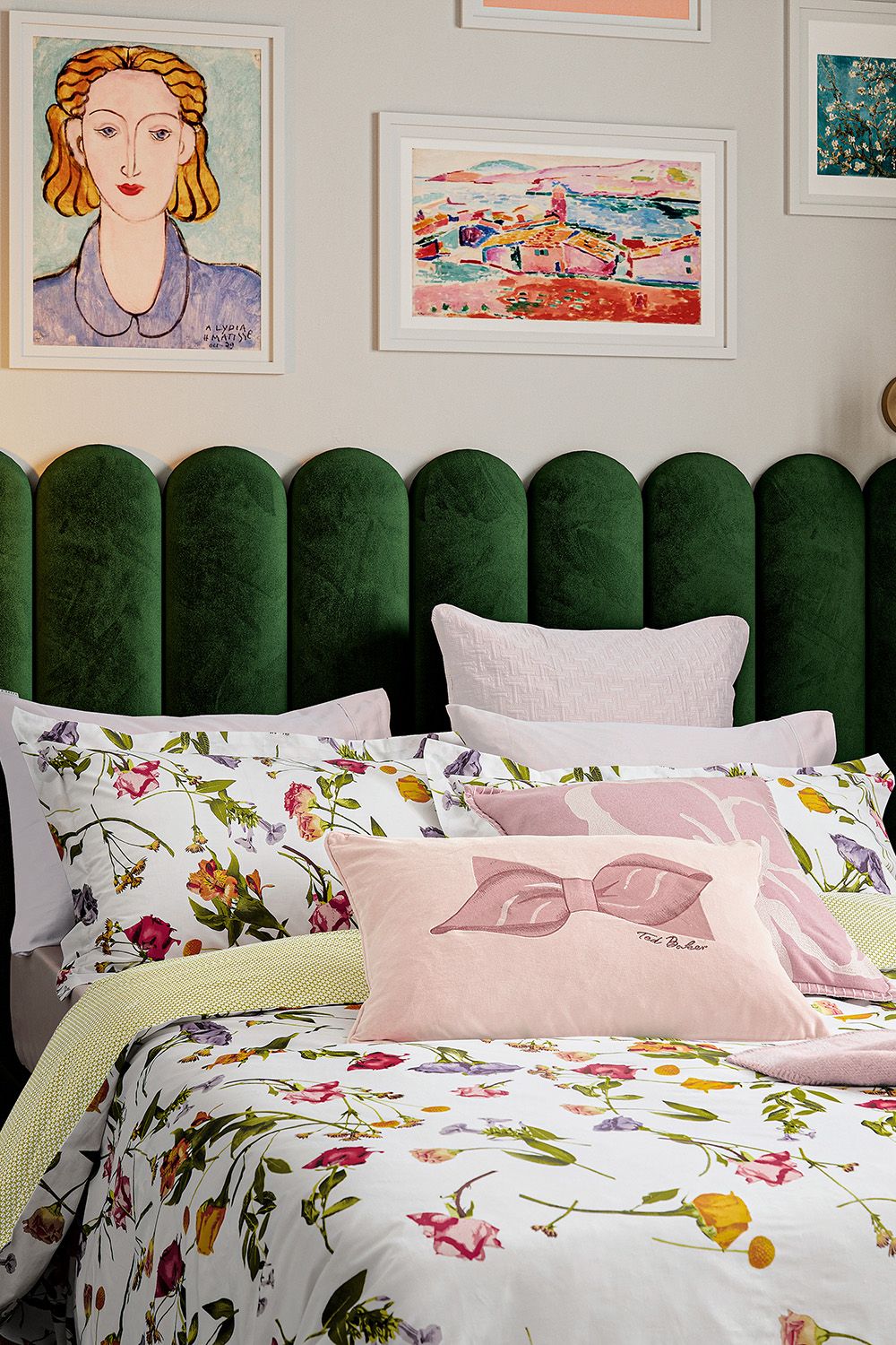 Ted Baker 'Scattered Bouquet' Cotton Percale Duvet Cover Set in White 2