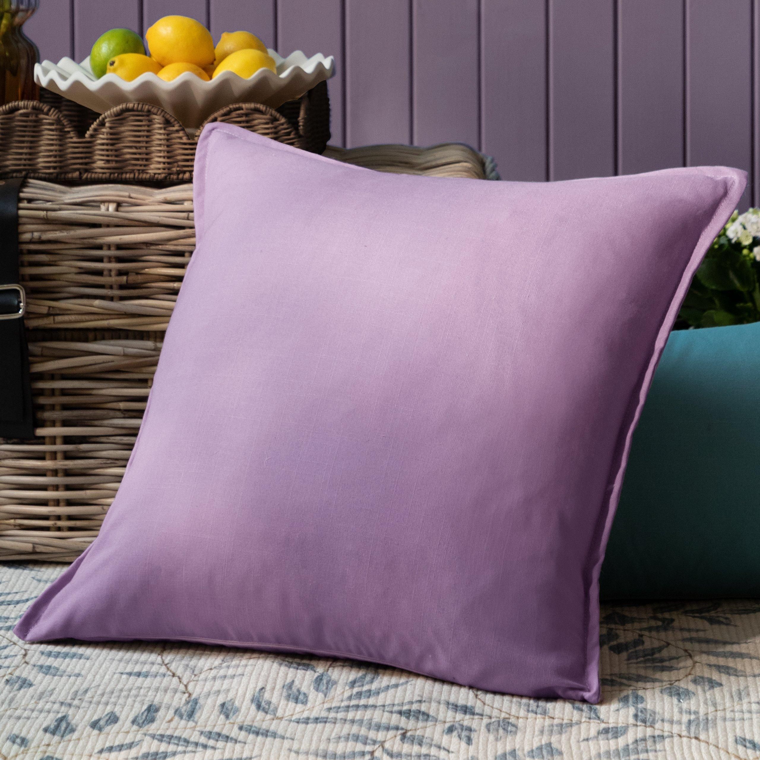 Voyage Maison Alfresco Square Oxford Outdoor Cushion in Purple