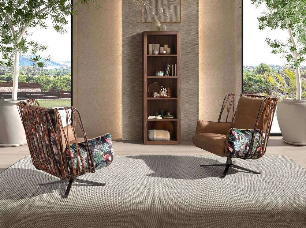 Angel Cerda Walnut Veneer Shelf 65x40x200 cm (Model ) 6