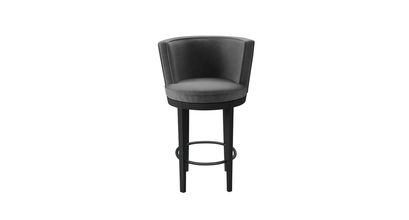 Margaux Bar Stool in Earl Grey Smart Velvet - sofa.com