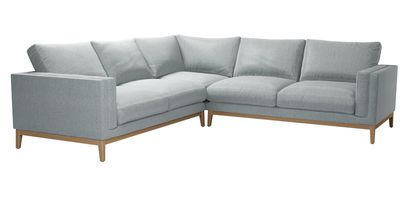 Costello Large Corner Sofa in Cirrus Smart Slubby Cotton - sofa.com