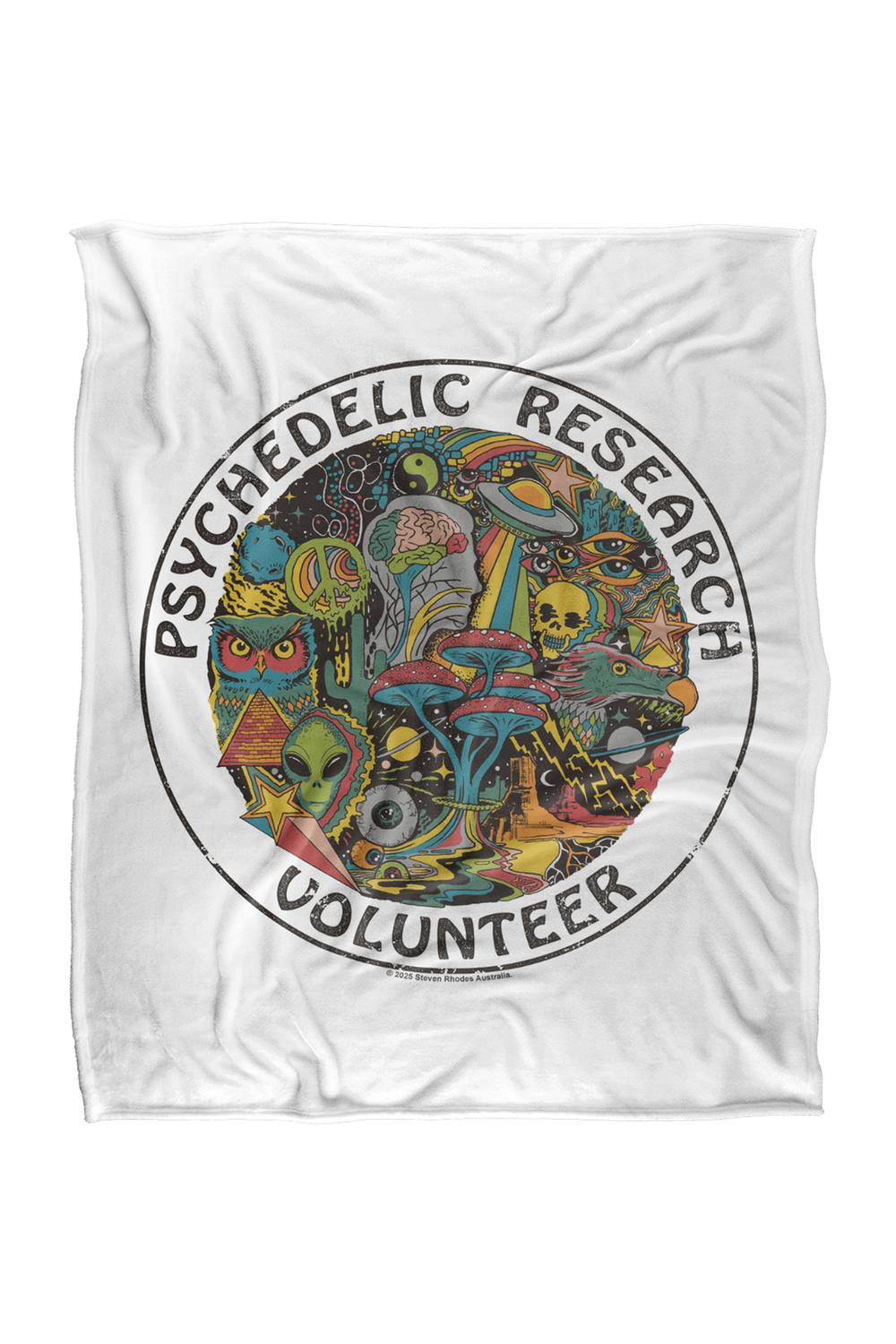 Steven Rhodes Psych Research Volunteer Silky Super Soft Throw Blanket