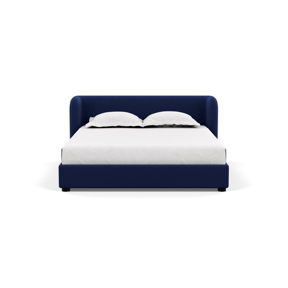 Heal's Group Bed King Melton Wool New Navy